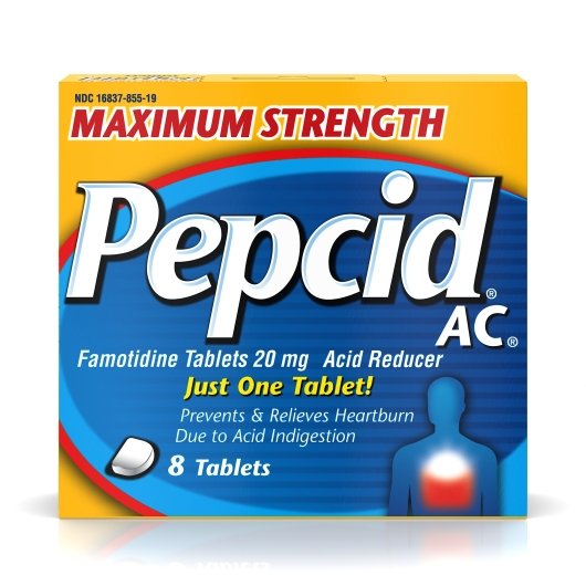 Pepcid AC Max strength famotidine 20 mg, Acid Reducer, Heartburn relief - 8 count