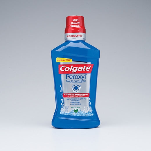 Colgate Peroxyl Antiseptic Mouthwash and Mouth Sore Rinse - 16 oz