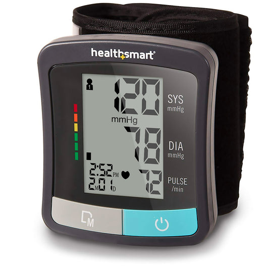 HealthSmart Automatic Digital Blood Pressure Monitor One Size Fits Most Cuff 13 - 21 cm Wrist