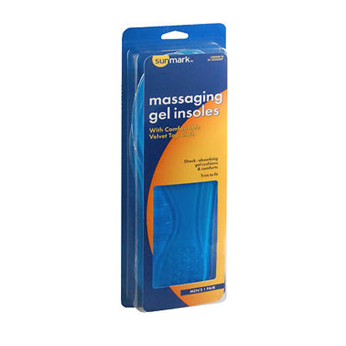 Sunmark, Sunmark Massaging Gel Insoles Mens, 1 each