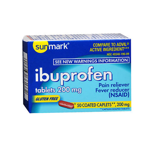 Sunmark, Sunmark Ibuprofen, 200 mg, 50 tabs