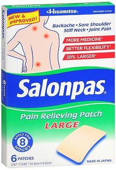 Salonpas Topical Pain Relief Patch - 6 per Box