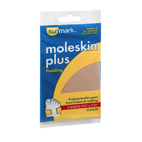 Sunmark, Sunmark Moleskin Plus Padding, Count of 3