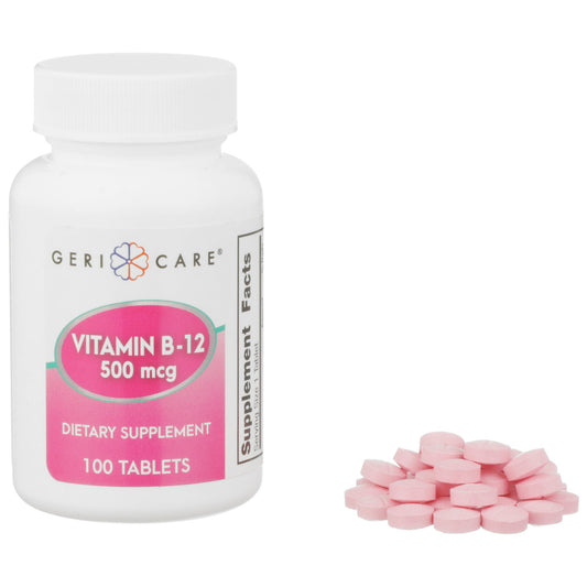 Gericare Vitamin B12 Tablet 500 mcg - 100 Tablet