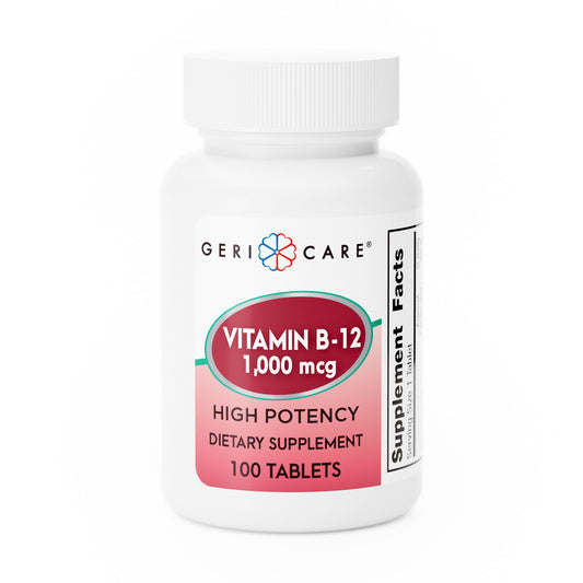 Gericare Vitamin B12 Tablet 1,000 mcg - 100 Tablet