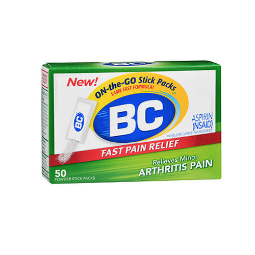 BC, BC Arthritis Formula Pain Reliever Fever Reducer Powder, 50 each