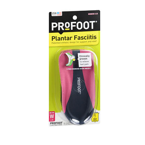 Profoot, Profoot Women's Plantar Fasciitis Orthotics, 1 Pair, Size 6-10