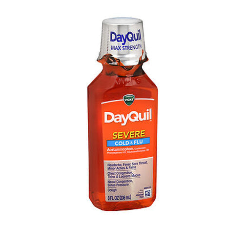 Vicks, Vicks DayQuil Severe Cold Flu Liquid, 8 oz