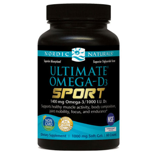 Nordic Naturals, Ultimate Omega-D3 Sport, 60 Softgels