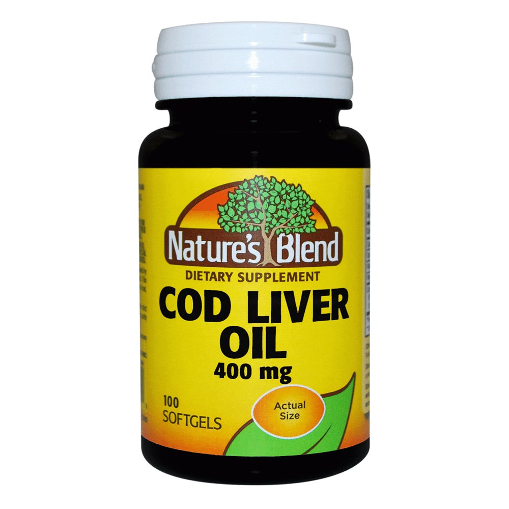 Cod liver Oil softgel, 400 mg - 100 count