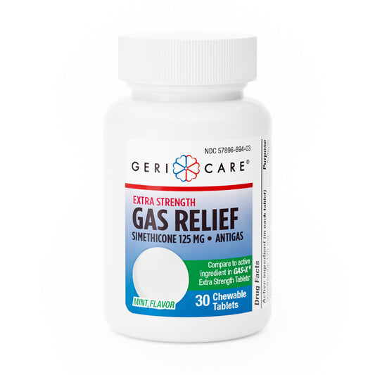 Gericare Gas Relief with Simethicone 125 mg - 30 Tablet