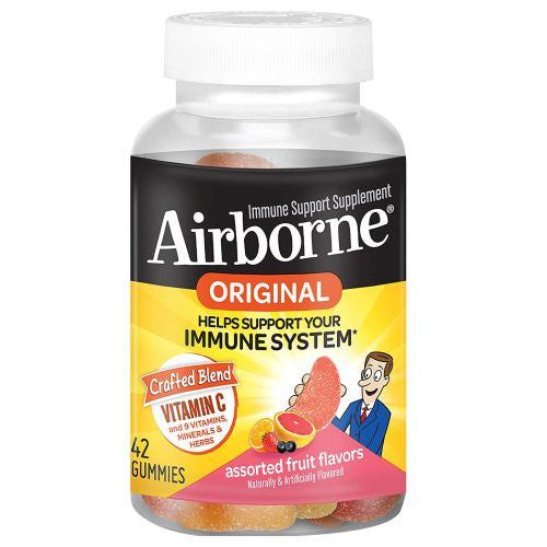 Airborne, Airborne Gummies, Assorted Fruit 42 Gummies