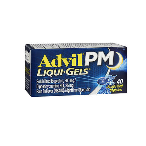 Advil, Advil PM Pain Reliever, 40 Liquid Filled Capsules