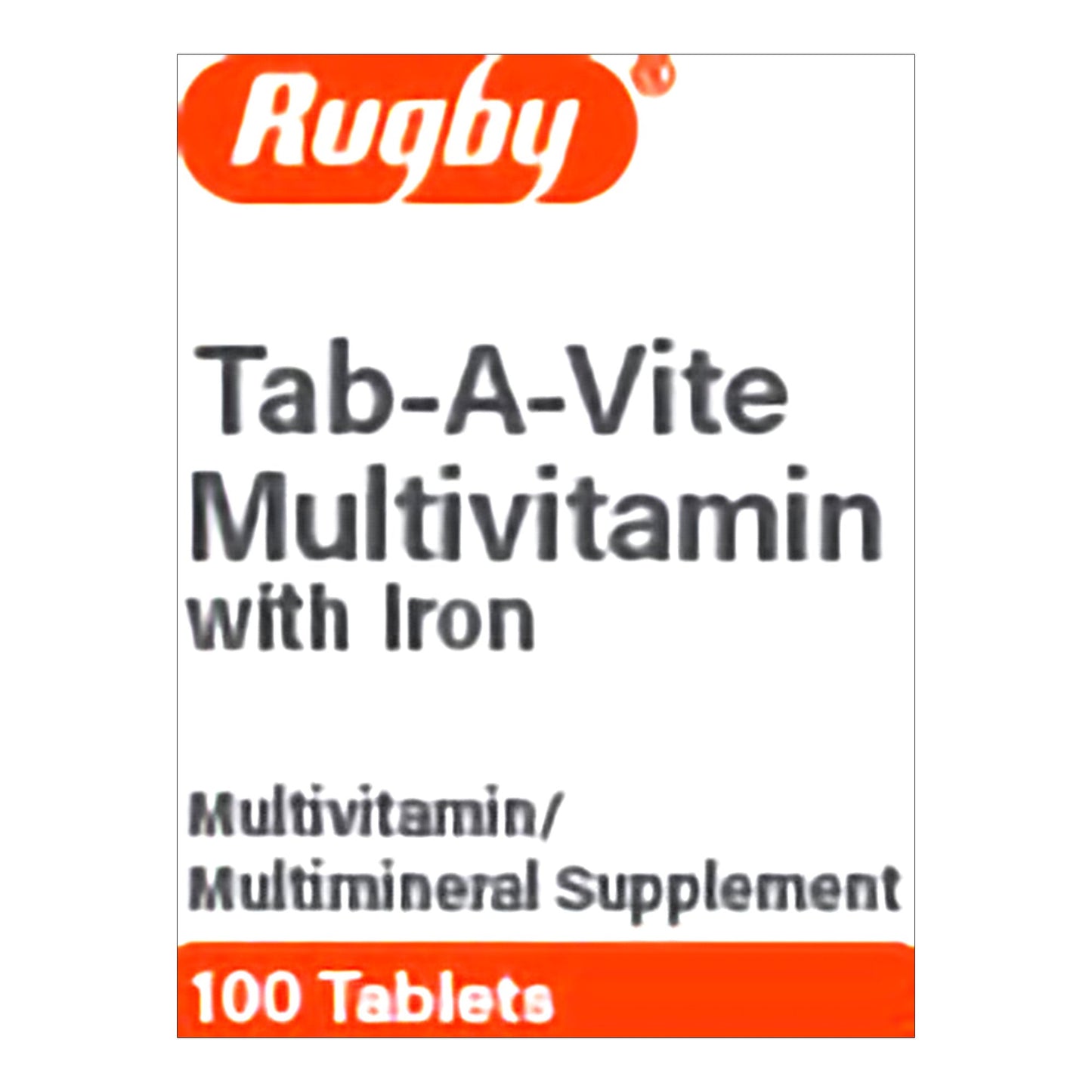 Rugby Daily-Vite Multivitamin Supplement Tablet - 100 tablets