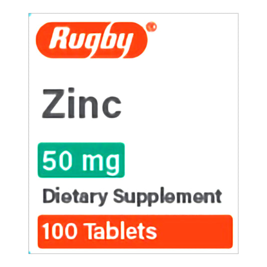 Rugby Zinc 50 mg - 100 per Bottle