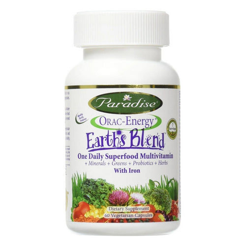 Paradise Herbs, Orac-Energy Multivitamin With Iron, 60 Veg Caps