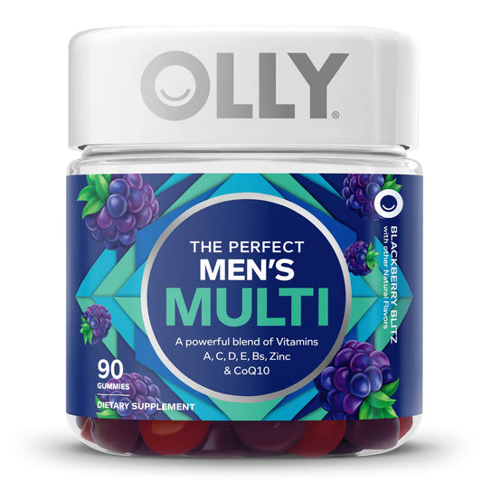 OLLY Men's Multivitamin Gummy, Blackberry Flavor - 90 gummies