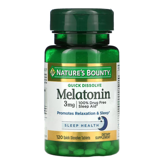 Nature's Bounty® Sleep Aid Melatonin 3 mg - 120 Tablet