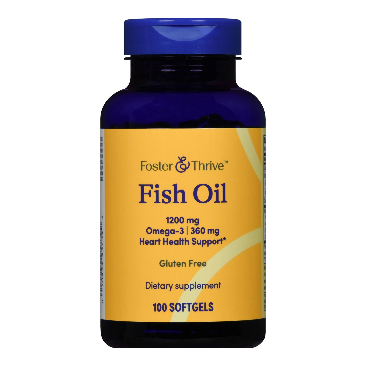 Fish Oil 1,200 mg Softgel, Omega 3 - 100 count