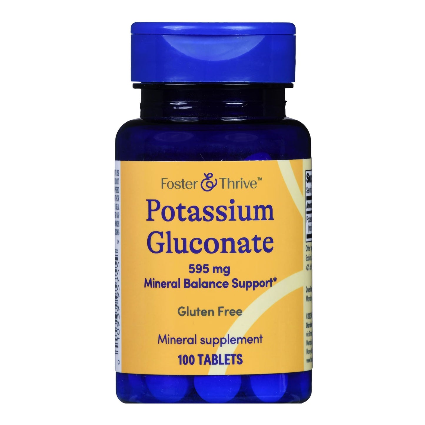 Potassium Gluconate 99 mg, Dietary supplement - 100 tablets