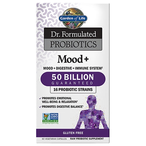 Garden of Life, Dr. Formulated Probiotics Mood Plus, 60 Caps