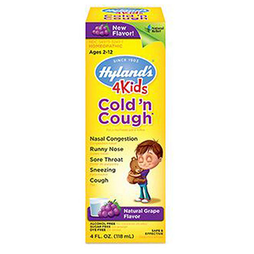 Hylands, Cold N' Cough, Grape 4 oz