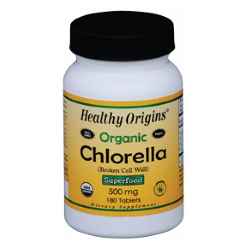 Healthy Origins, Organic Chlorella, 500 mg, 180 Tabs