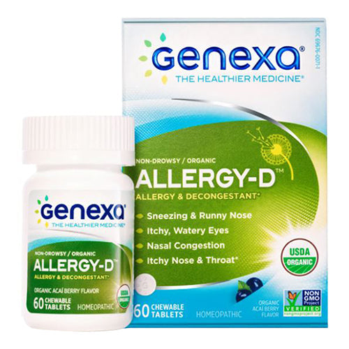 Genexa, Allergy-D Organic, Adult 60 Tabs