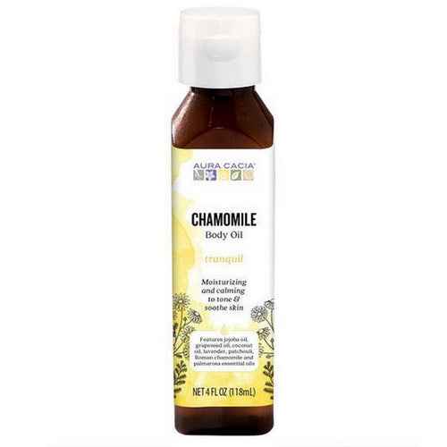 Aura Cacia, Aromatherapy Body Oil, Tranquil Chamomile,4 Fl Oz