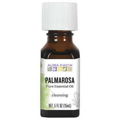 Aura Cacia, Essential Oil Palmarosa, (cymbopogon martini) 0.5 Fl Oz