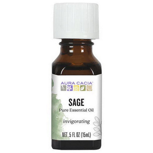 Aura Cacia, Essential Oil Sage, (salvia officinalis) 0.5 Fl Oz