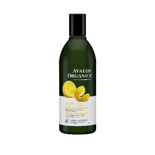 Avalon Organics, Bath & Shower Gel, Organic Lemon 12 Oz