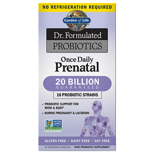 Garden of Life, Dr. Formulated Probiotics Once Daily Prenatal, 30 Caps