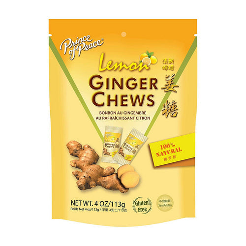 Prince Of Peace, Ginger Chews, Lemon 4 Oz