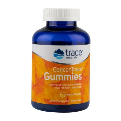 Trace Minerals, Concern Trace Gummies Pineapple Flavor, 90 Count