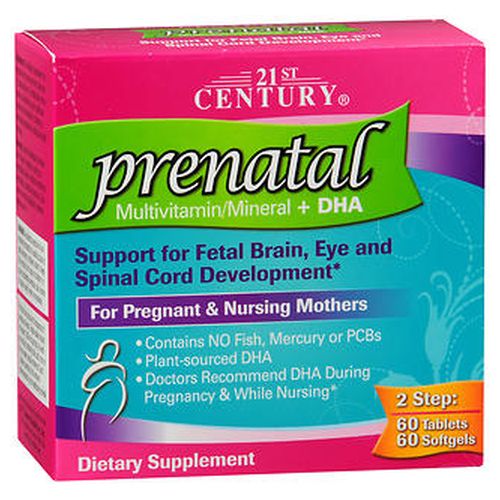 21st Century, Prenatal Multivitamin/Mineral + DHA, 120 Tabs