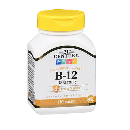 21st Century, B-12 Prolonged Release, 1000 mcg, 110 Tabs