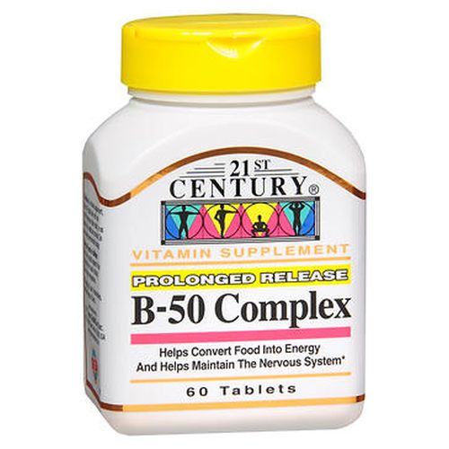 21st Century, B-50 Complex  Prolonged Release, 60 Tabs