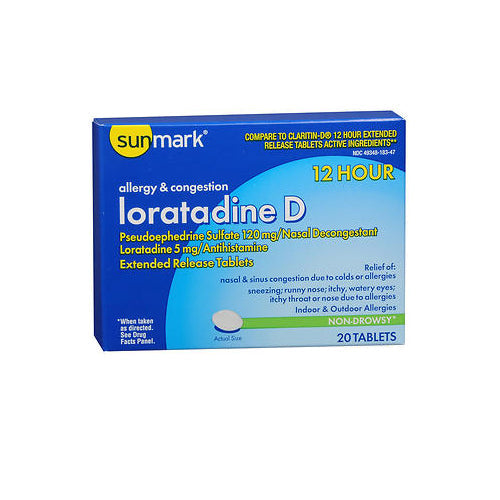 Sunmark, Sunmark Loratadine D, 20 Tabs