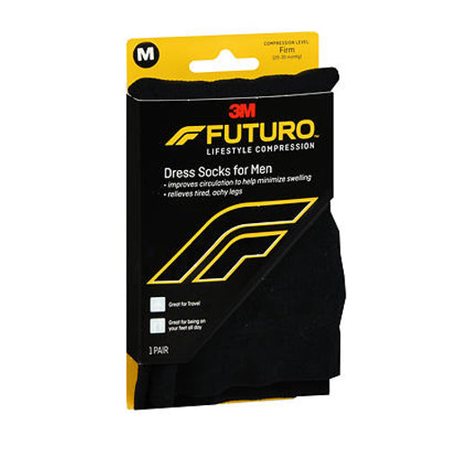 3M, Futuro Lifestyle Compression Dress Socks for Men Firm, 1 Each