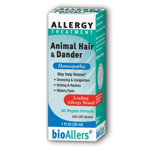 BioAllers, bioAllers Animal Hair/Dander Allergy Relief, 1 FL Oz