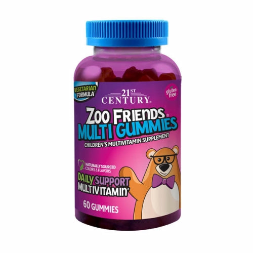 21st Century, Zoo Friends Multi Gummies, 60 Gummies