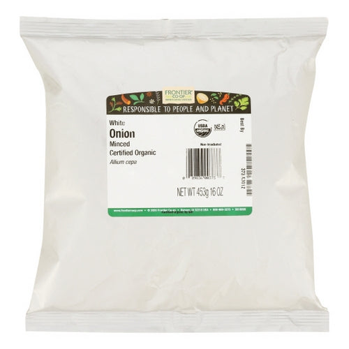 Frontier Coop, Organic Minced White Onion, 1 lb