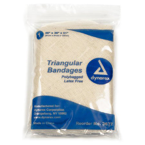 Dynarex, dynarex Triangular Bandage 36 x 36 x 51 Inch, Count of 12