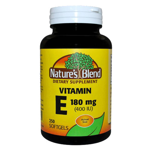 Nature's Blend, Vitamin E, 180mg (400IU), 250 Softgels