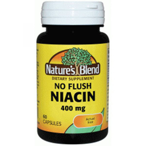 Nature's Blend, Niacin No Flush, 400 mg, 60 Caps