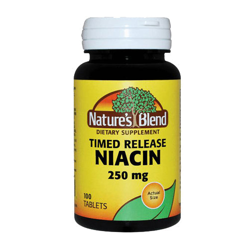 Nature's Blend, Niacin, 250 mg, 100 Timed Release Tablet