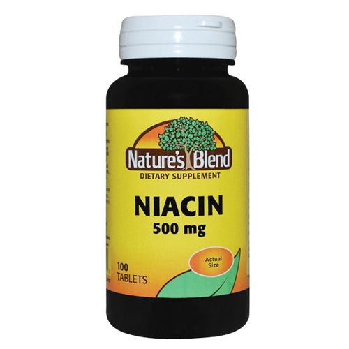 Nature's Blend, Niacin, 500 mg, 100 Tabs