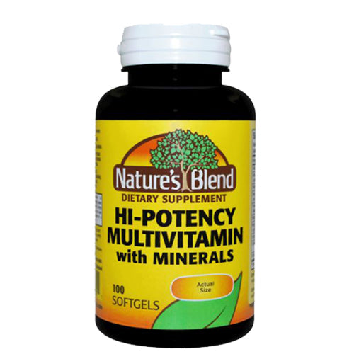 Nature's Blend, Multi-Vitamin Hi-Potency With Minerals, 100 Softgels