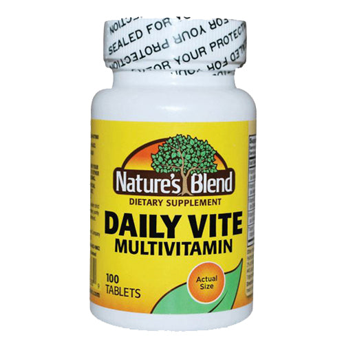 Nature's Blend, Daily Vite 100% Daily Value, 100 Tabs